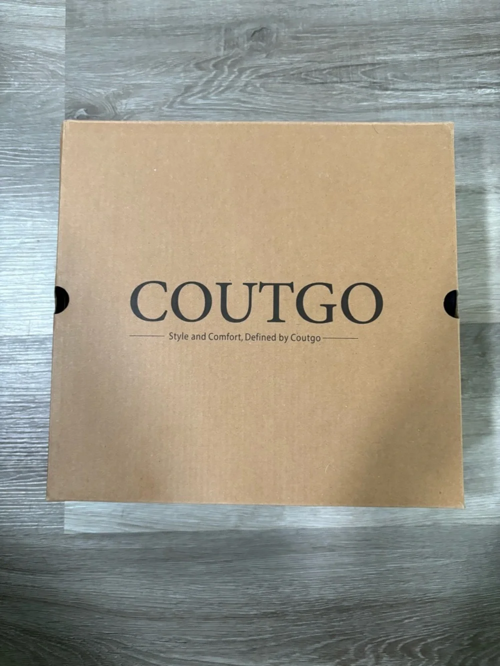 Coutgo Women's Black knee high Block Heel Boots - Picture 2 of 6